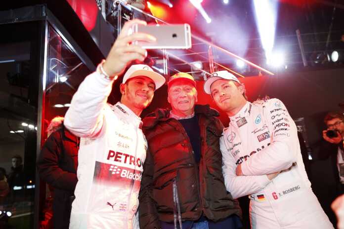 lewis hamilton, niki lauda, nico rosberg
