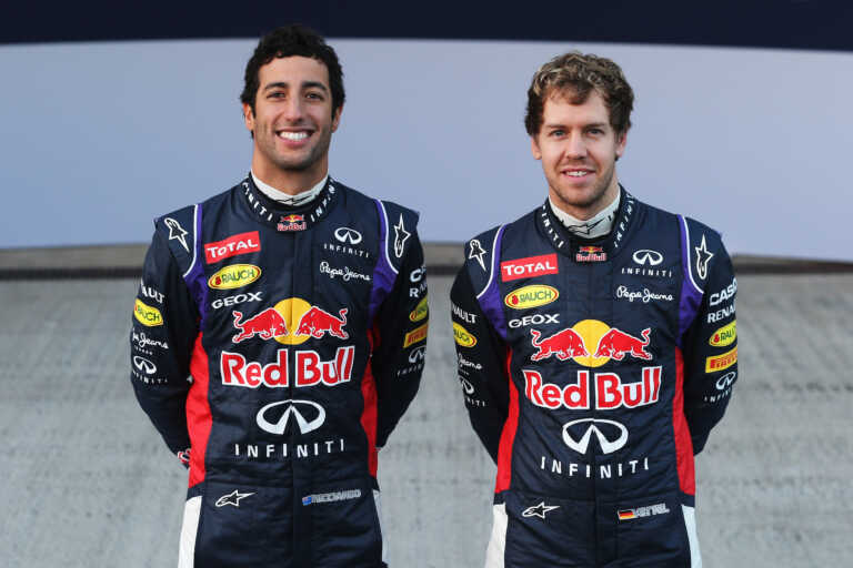 Daniel Ricciardo, Sebastian Vettel, racingline