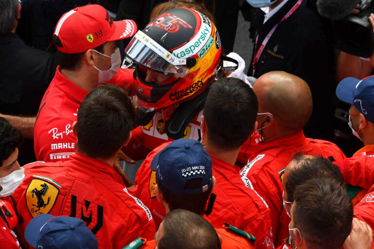 Carlos Sainz, Ferrari, racingline