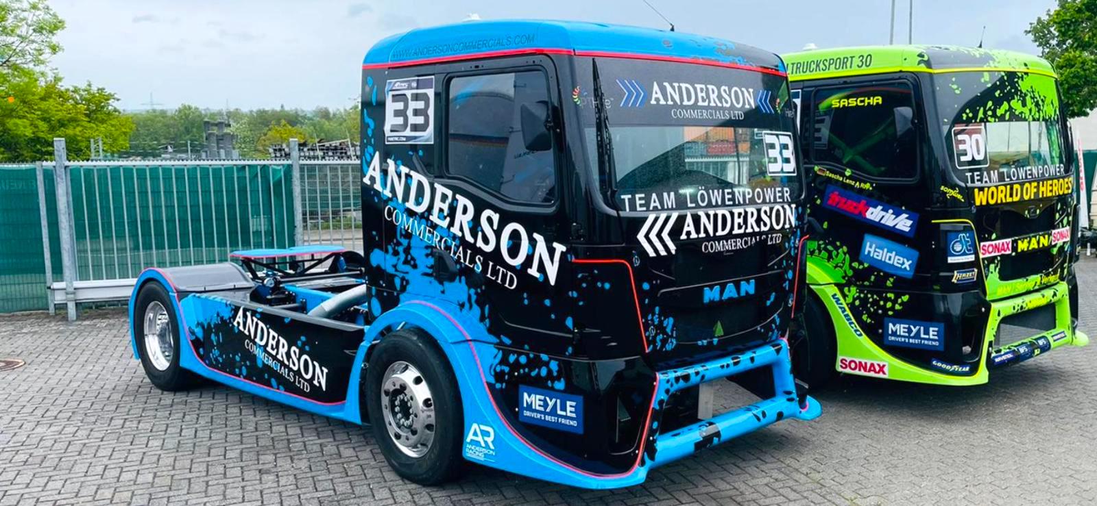 Löwenpower: Kész van Jamie Anderson új versenykamionja is!