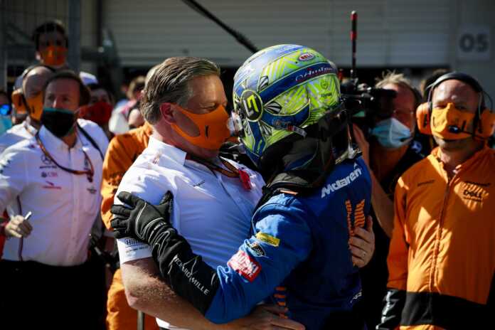 Zak Brown, Lando Norris, McLaren