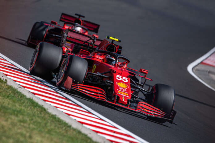 Carlos Sainz, Charles Leclerc, Ferrari