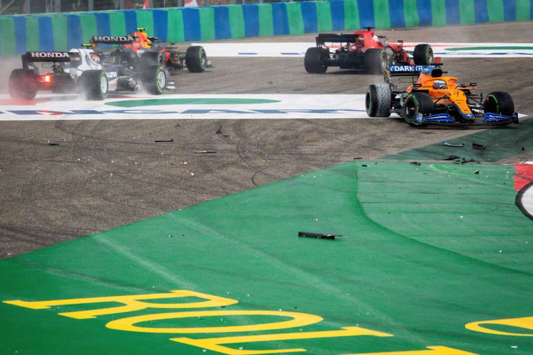 F1, crash, Verstappen, Norris, Leclerc