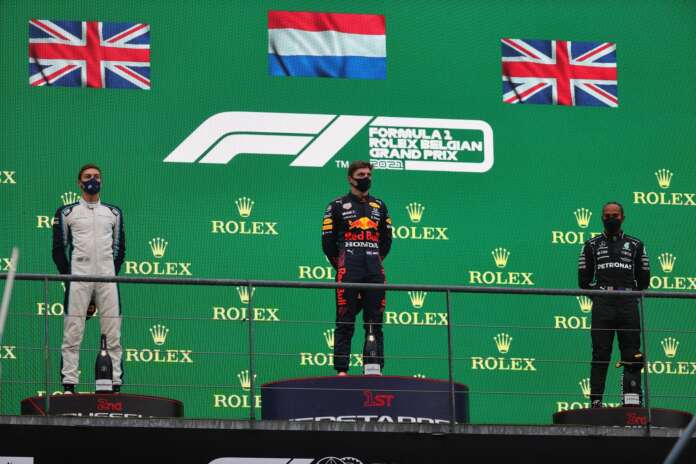 George Russell, Max Verstappen, Lewis Hamilton, Williams, Red Bull, Mercedes