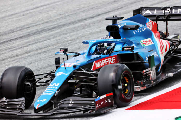 Guanyu Zhou, Alpine, racingline