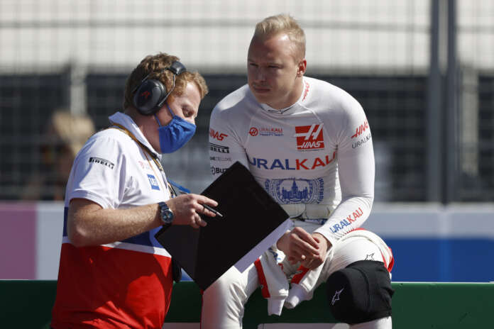 Mazepin, racingline