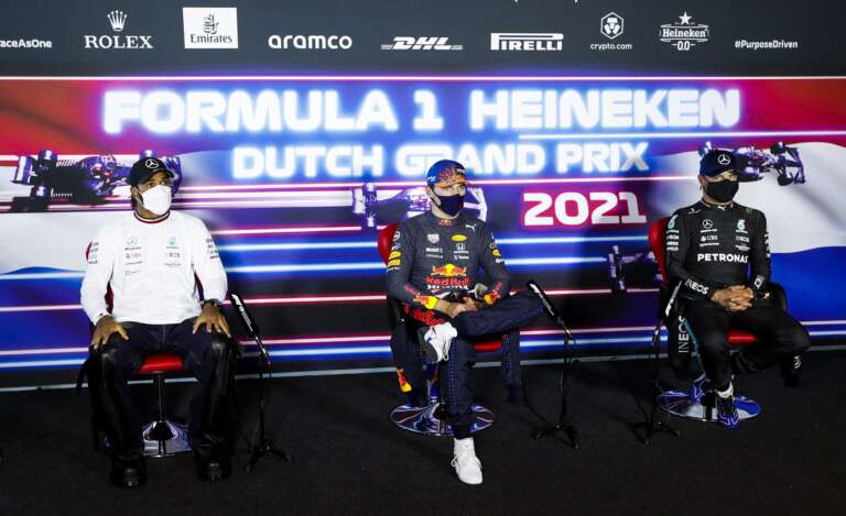 Lewis Hamilton, Max Verstappen, Valtteri Bottas