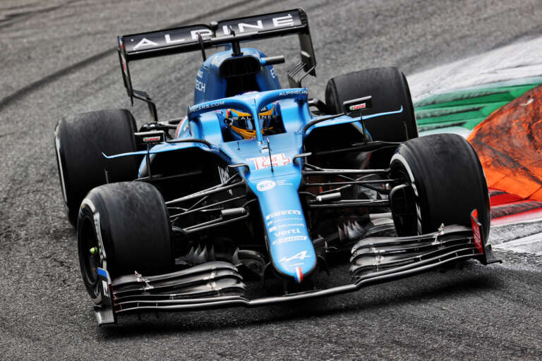 Alonso, Alpine, racingline