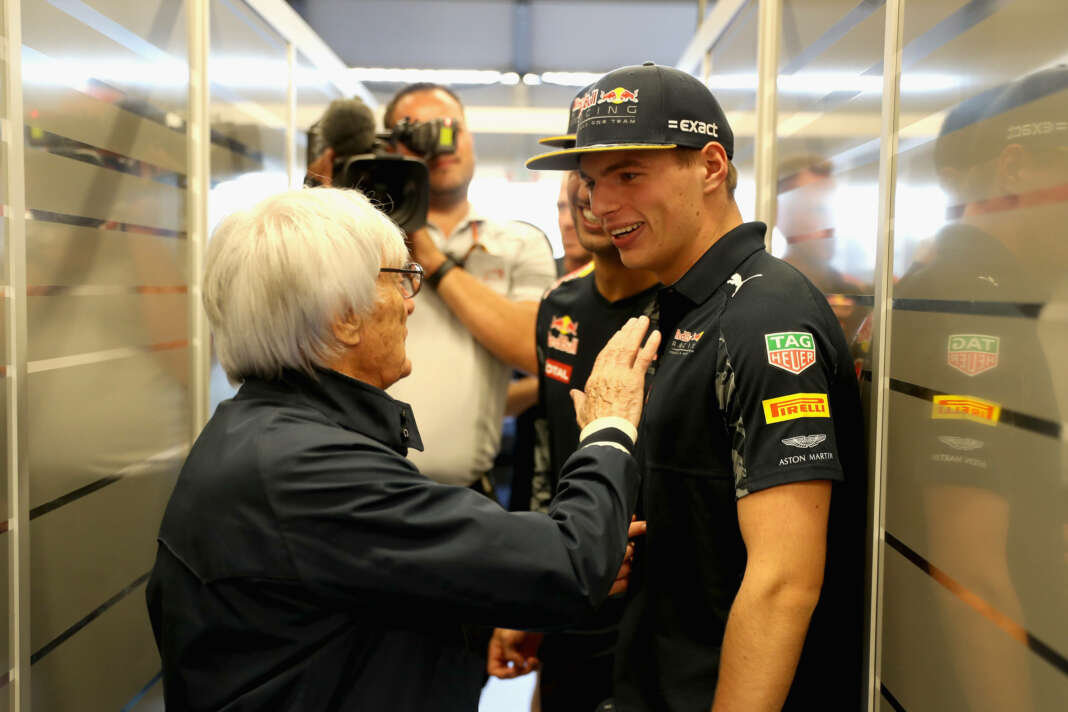 Max Verstappen Bernie Ecclestone, racingline.hu