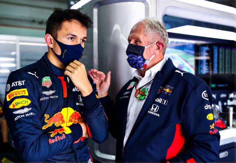 Alex Albon, Helmut Marko, Red Bull