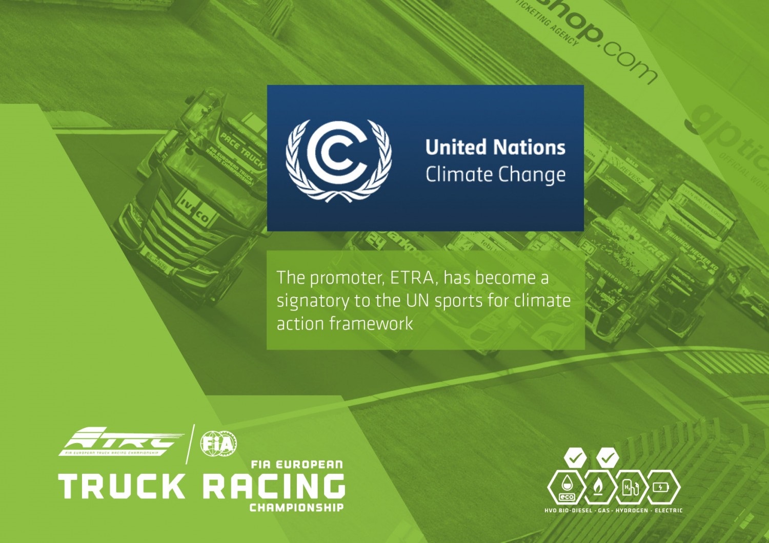 A kamion Eb csatlakozik az ENSZ éghajlatváltozás elleni küzdelméhez