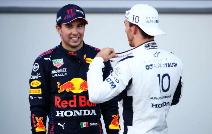 Pierre Gasly Sergio Pérez, racingline.hu