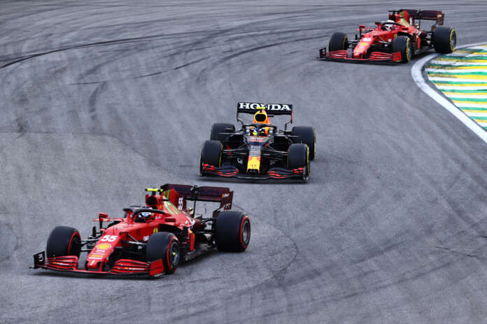 Sergio Pérez, Carlos Sainz, Charles Leclerc