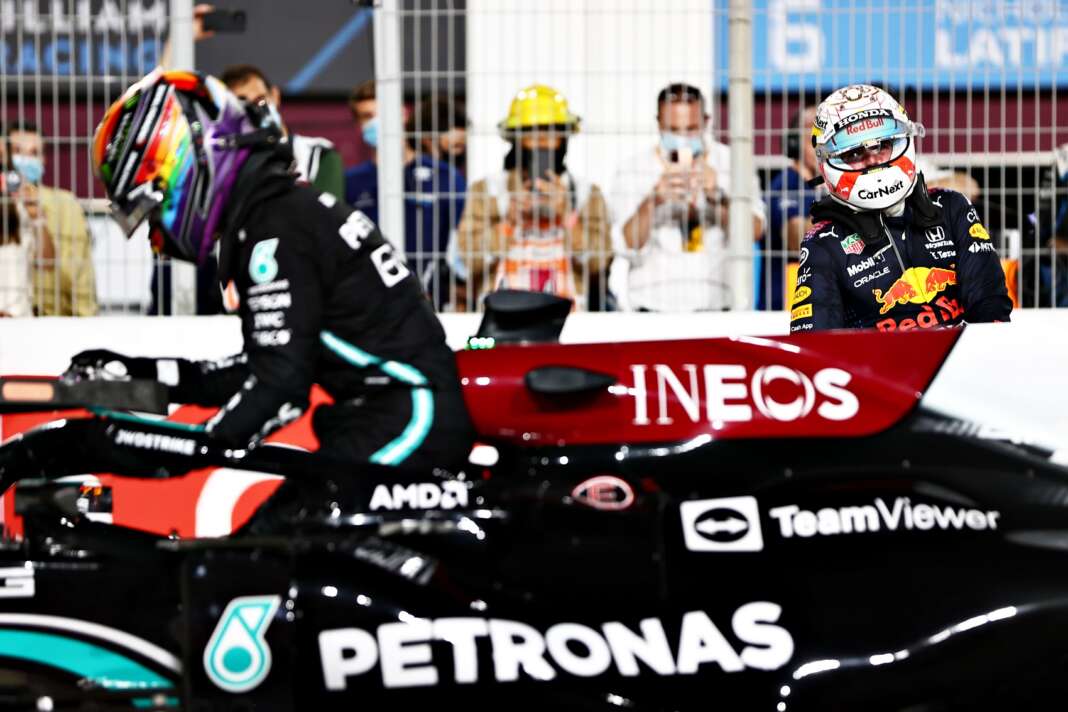 Lewis Hamilton, Max Verstappen, pontversenyek