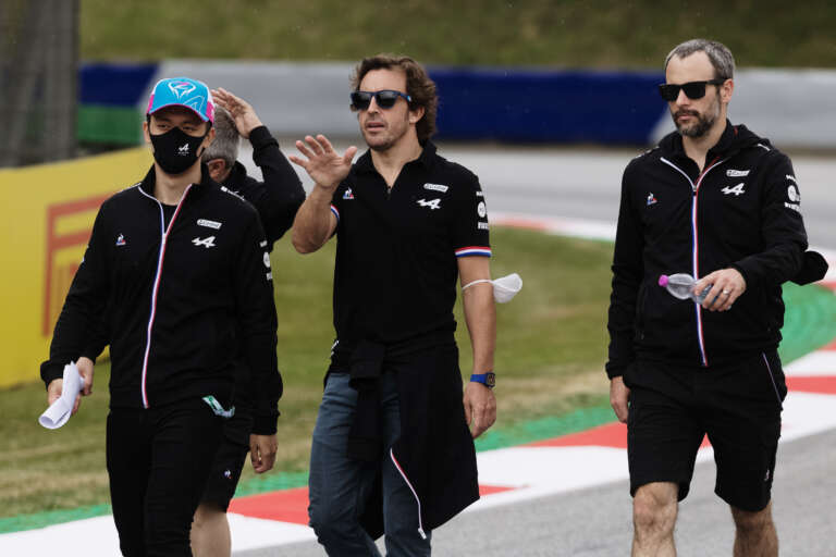 Zhou, Alonso, racingline