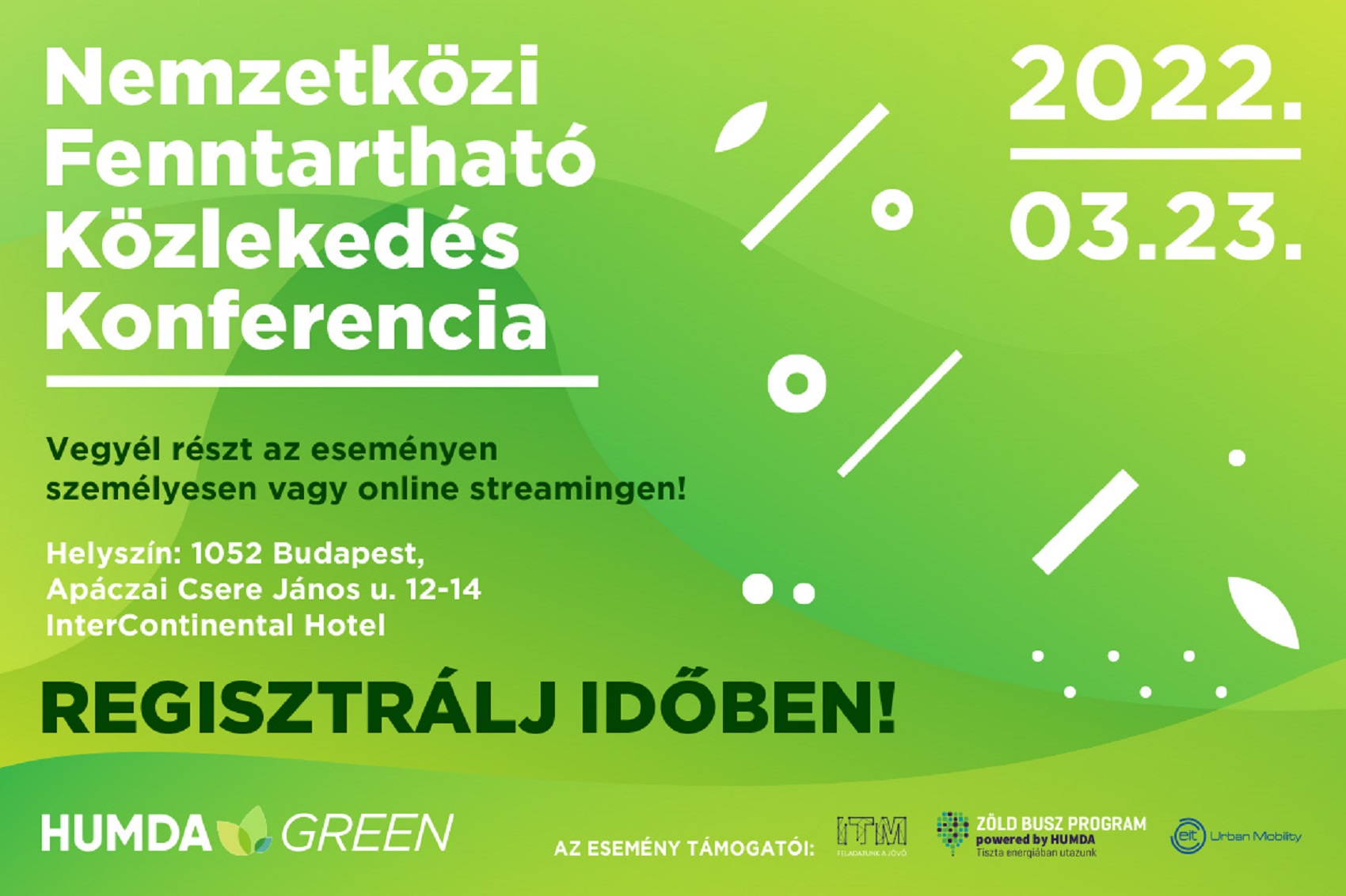 Fenntartható közlekedési konferenciát szervez a HUMDA