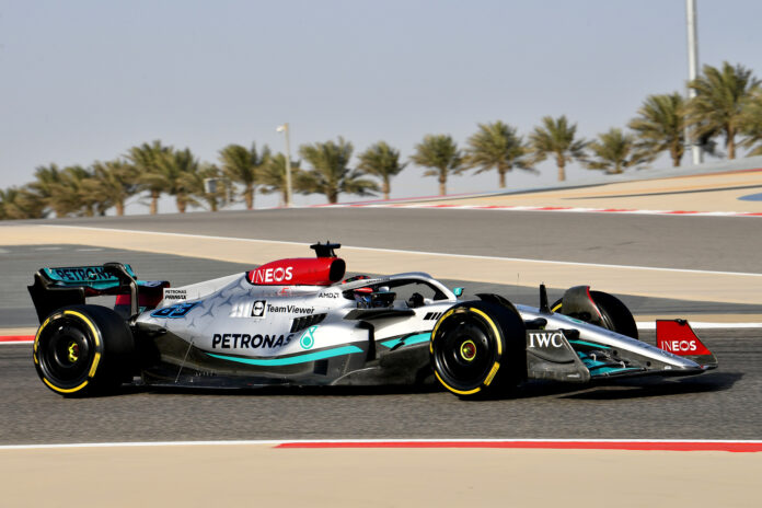 Mercedes George Russell, racingline.hu
