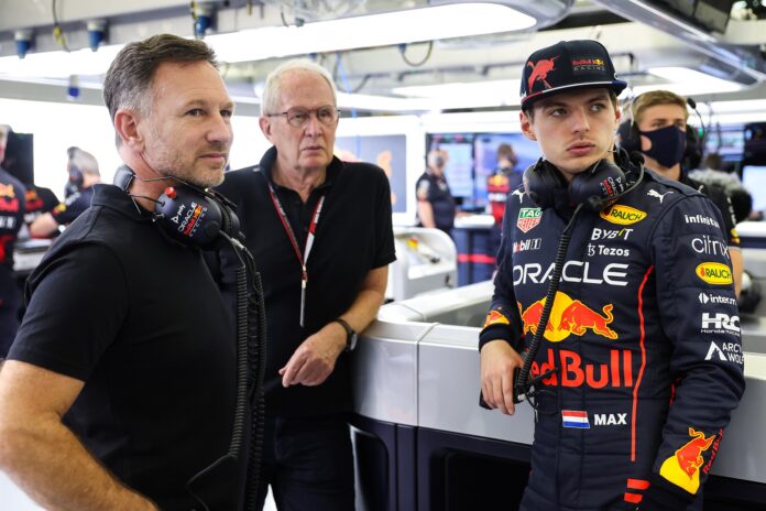 christian horner, helmut marko, max verstappen