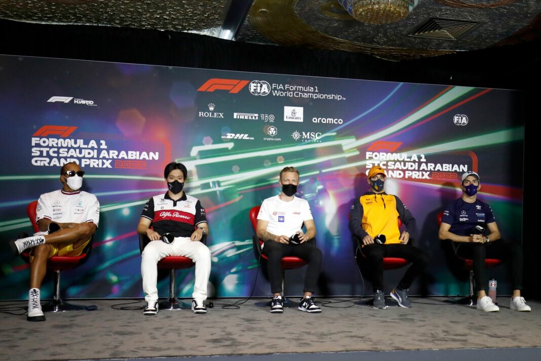 Hamilton, Zhou, Magnussen, Norris, Latifi, F1