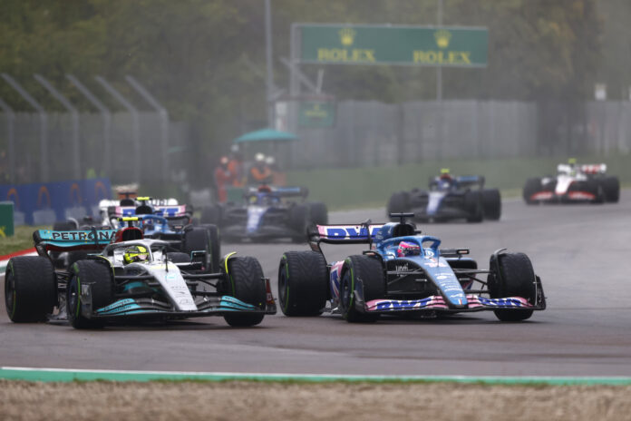 Lewis Hamilton, Mercedes, Fernando Alonso, Alpine, Imola