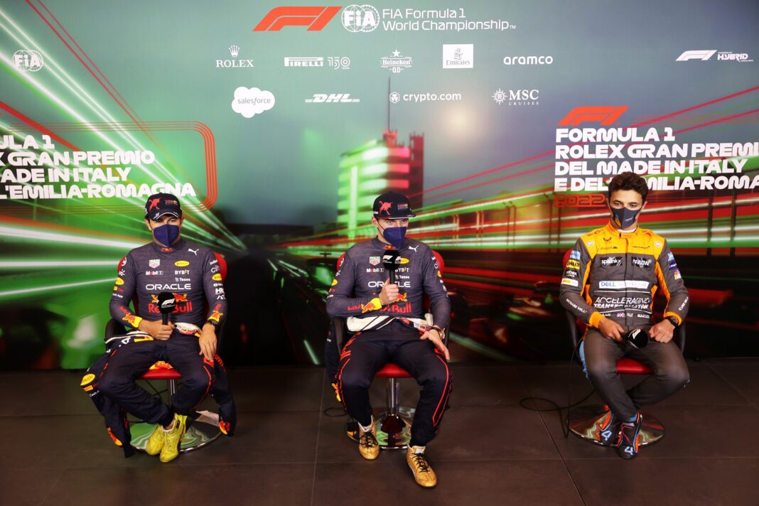 Sergio Pérez, Max Verstappen, Lando Norris, Red Bull, Mercedes