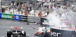 Mick Schumacher, Haas, Monacói Nagydíj, baleset
