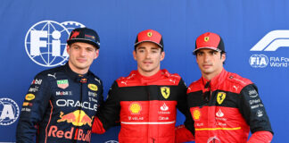 Max Verstappen, Charles Leclerc, Carlos Sainz, Red Bull, Ferrari, Spanyol Nagydíj, időmérő
