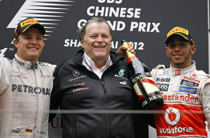 Haug, Hamilton, Rosberg, racingline