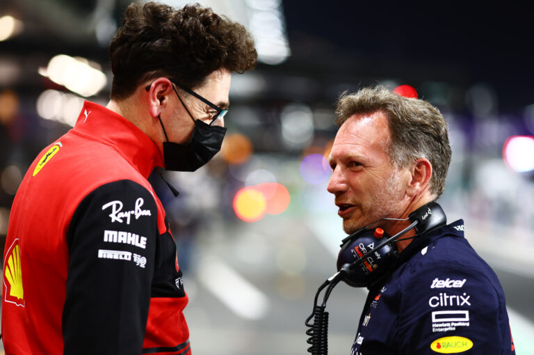 Mattia Binotto, Ferrari, Christian Horner, Red Bull, Jeddah