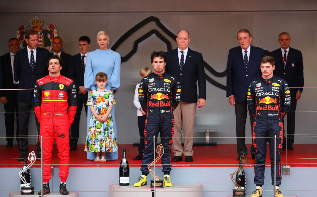 Monacói Nagydíj, dobogó, Max Verstappen, Sergio Perez, Red Bull, Carlos Sainz, Ferrari