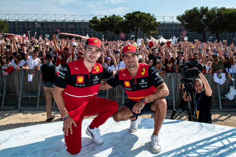 Carlos Sainz, Charles Leclerc, Ferrari, Francia Nagydíj