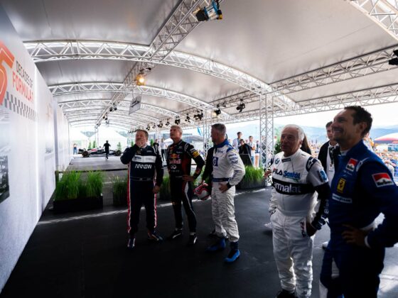 Zak Brown, David Coulthard, Riccardo Patrese, Ralf Schumacher, Mathias Lauda