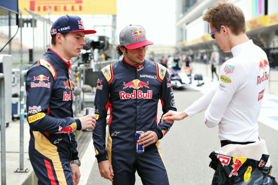 carlos sainz, max verstappen, daniil kvyat