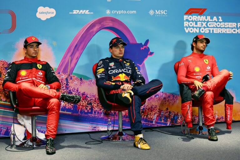 Charles Leclerc, Max Verstappen, Carlos Sainz, f1