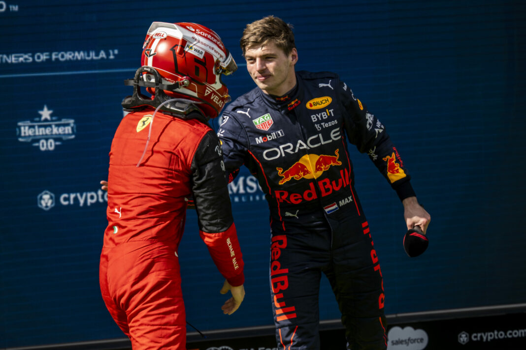 Charles Leclerc, Ferrari, Max Verstappen, Red Bull, Osztrák Nagydíj