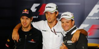 Sebastian Vettel, jenson button, Rubens Barrichello