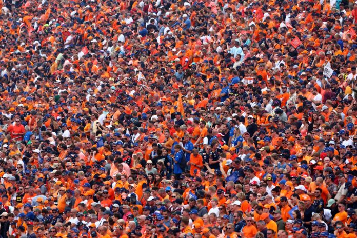 holland fans, rajongók, füstbomba, F1