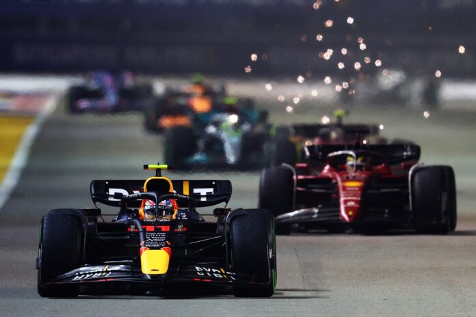 Sergio Pérez, Red Bull, Charles Leclerc, Ferrari