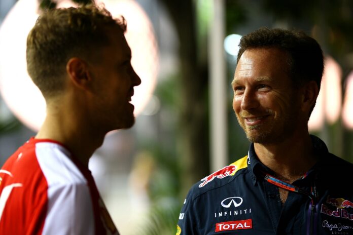 christian horner, sebastian vettel
