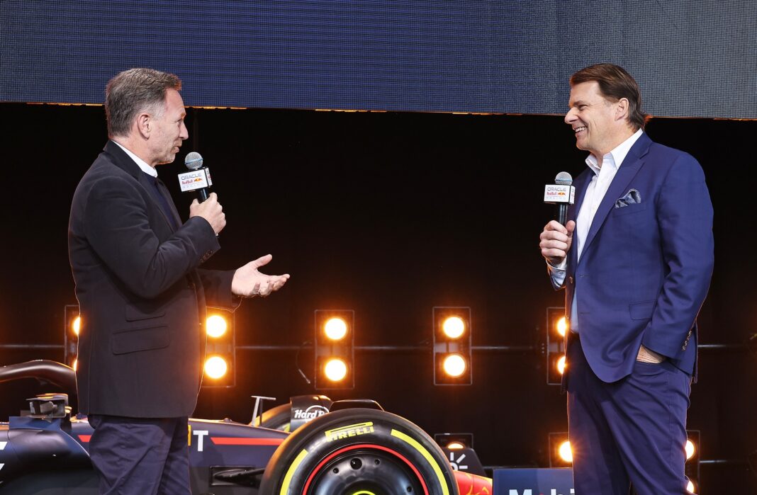 Christian Horner, Jim Farley, red bull