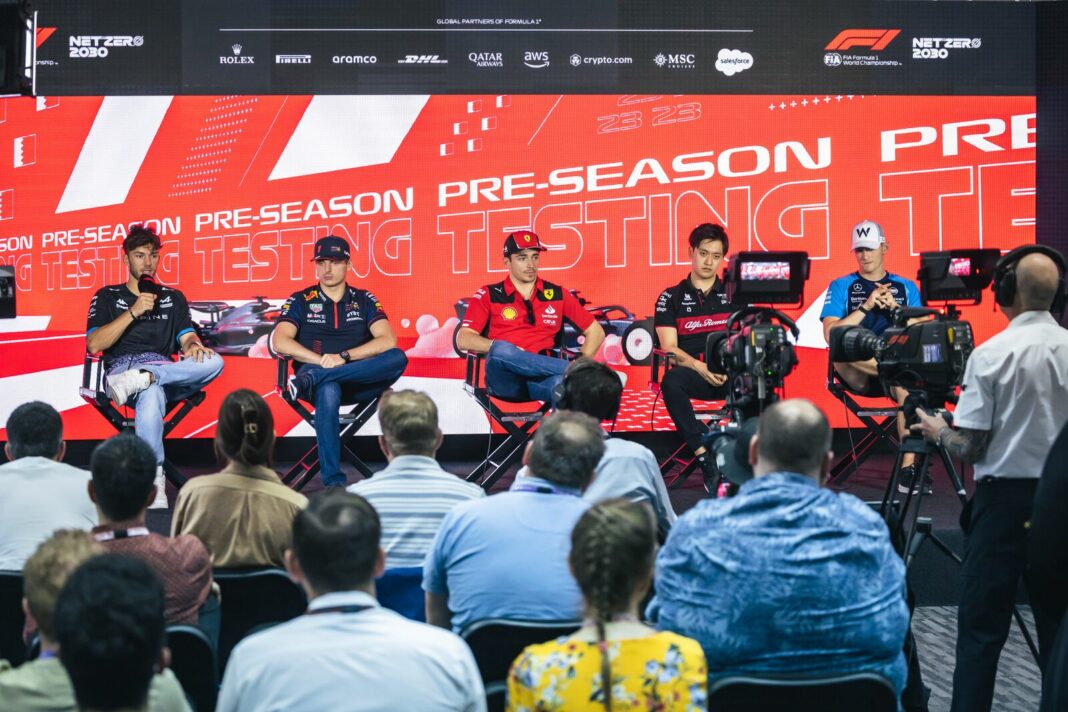 Pierre Gasly, Max Verstappen, Guanyu Zhou, Logan Sargeant, F1