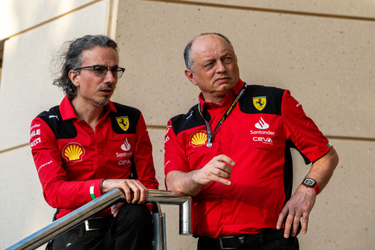Laurent Mekies, Frederic Vasseur, Ferrari