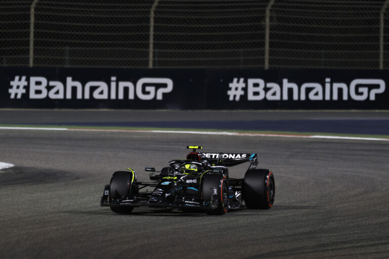 Forma-1, Lewis Hamilton, Mercedes, Bahreini Nagydíj 2023, szombat