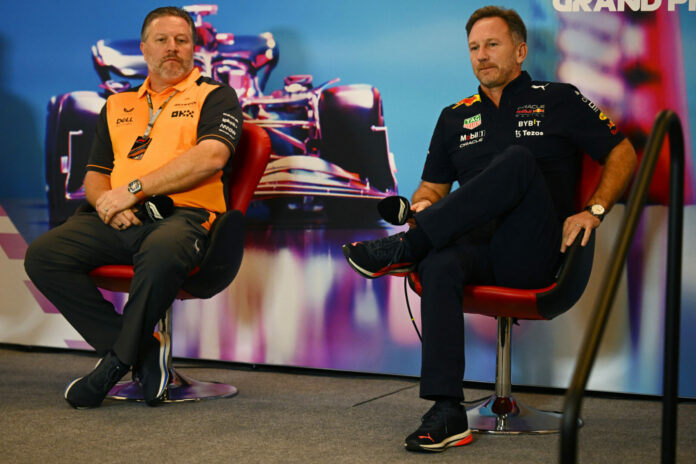 Forma-1, Zak Brown, Christian Horner, USA Nagydíj 2022, péntek
