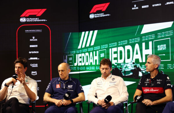 Toto Wolff, Franz Tost, James Vowles, Alessandro Alunni Bravi