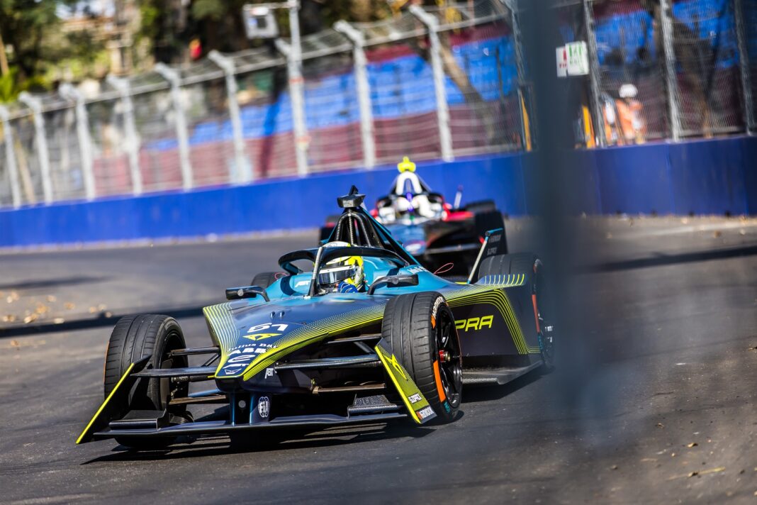 51 MULLER Nico (swi), Team ABT - CUPRA, Spark-Mahindra, Mahindra M9-Electro, action during the 2023 Hyderabad ePrix, 3rd meeting of the 2022-23 ABB FIA Formula E World Championship, on the Hyderabad Street Circuit from February 9 to 11, in Hyderabad, India