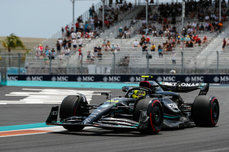 Forma-1, Lewis Hamilton, Mercedes, Miami Nagydíj 2023, szombat
