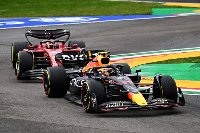 Sergio Pérez, Charles Leclerc, Imola