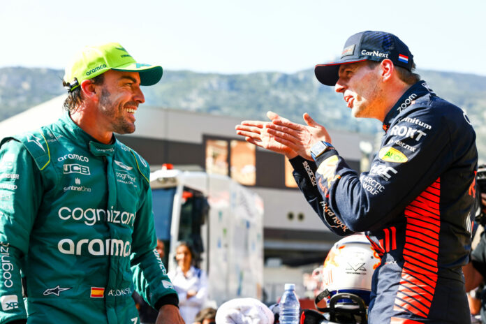 Forma-1, Fernando Alonso, Max Verstappen, Monacói Nagydíj 2023, szombat