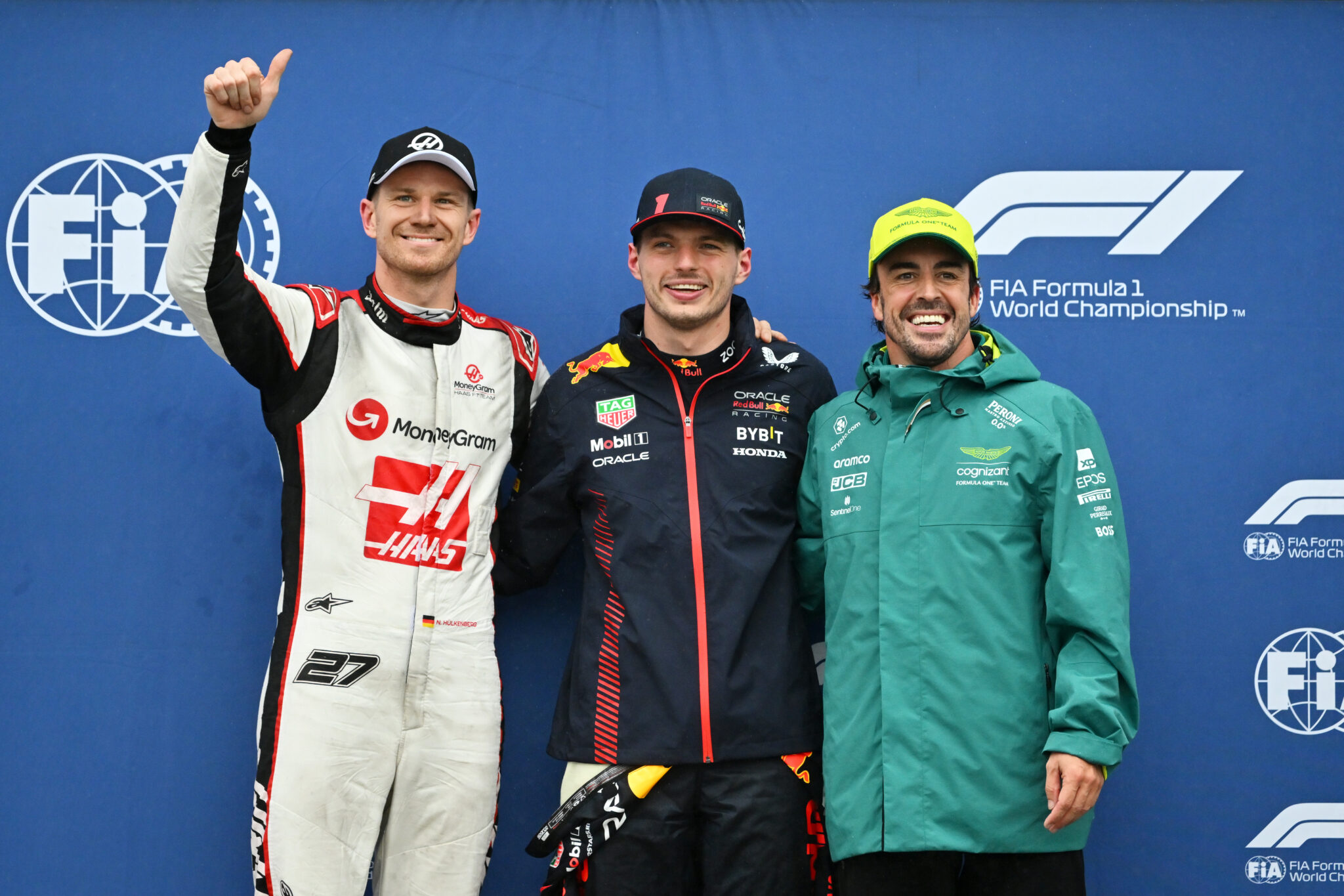 Nico Hülkenberg, Max Verstappen, Fernando Alonso